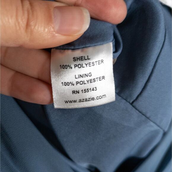 AZAZIE Yetta Maternity Dress Twilight A-Line V-Neck Gathered Chiffon Women's A14 - Picture 6 of 7